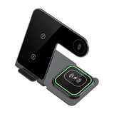 15W 3 In 1 Aluminum Wireless Charger - Blue