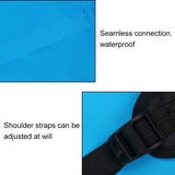 25L Outdoor Waterproof Dual Shoulder Strap Dry Bag Pvc Barrel Design - Blue