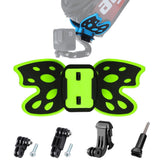 3-way Pivot Arm Butterfly Helmet Mount for Gopro Hero12 - Blue