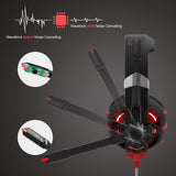 Surround Gaming Headset With Mic & Led Lights - Black Blue