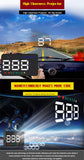3.5 Inch Car Hud With Gps 2 Display Modes Light Sensors Speed & Compass Speed Alarm - Green Light