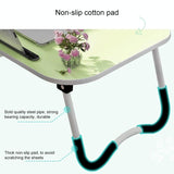 Portable Laptop Desk Stand - Foldable & Non-slip - Sky Blue