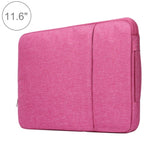 Universal Denim Laptop Case for 11.6 Notebooks - Portable and Stylish - Fits Macbook Air - 32.2x21.8x2cm - Magenta