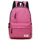Multi-function Canvas Laptop Backpack - Fits 15.6 Macbook Samsung Sony Dell Alienware Chuwi Asus Hp - 42x29x13cm - Magenta