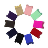 Lycra Phone Card Holder Stretch Back Sticker Wallet For Cards Bus Pass Bank Fits Most Phones - Gold