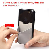 Lycra Phone Card Holder Stretch Back Sticker Wallet For Cards Bus Pass Bank Fits Most Phones - Gold