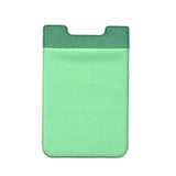 Lycra Phone Card Holder Stretch Back Sticker Wallet For Cards Bus Pass Bank Fits Most Phones - Gold
