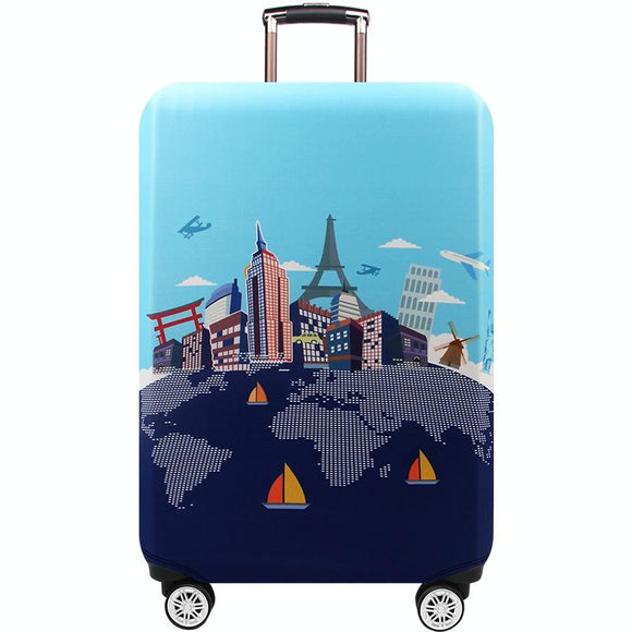 Medium Elastic Luggage Cover - Thick Wear-resistant Anti-dust Protection - Wide Sea And Sky