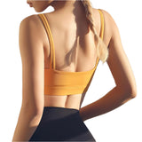 Black Double Shoulder Belt Yoga Vest - Ginger M