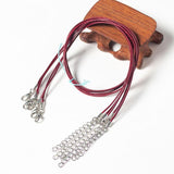 100 Crystal Pendant Necklaces On Rope Elegant Jewelry Lanyards - Dark Green