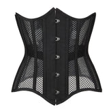 16 Steel Boned Mesh Underbust Corset For Women Hourglass Body Shaper - S