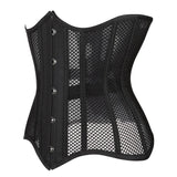 16 Steel Boned Mesh Underbust Corset For Women Hourglass Body Shaper - S