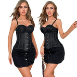 16 Steel Boned Mesh Underbust Corset For Women Hourglass Body Shaper - Xl
