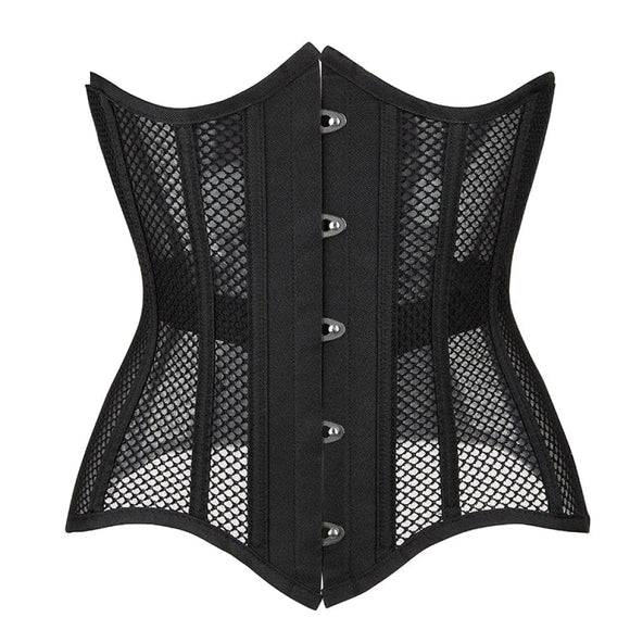 16 Steel Boned Mesh Underbust Corset For Women Hourglass Body Shaper - 5Xl