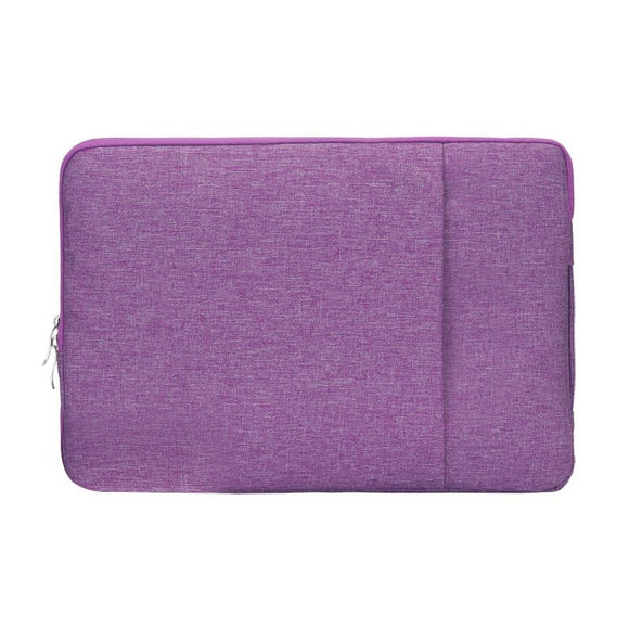 Denim Laptop Liner Bag for Business - Purple