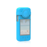 Silicone Protective Case with Lens Cover for Insta360 X3 - Red