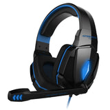 Pc Gaming Headset With Mic Led Volume Control 2.2M Cable Blue / Black - Pc0105R