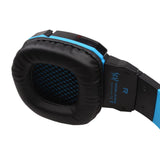 Pc Gaming Headset With Mic Led Volume Control 2.2M Cable Blue / Black - Pc0105R