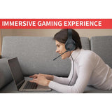 3.5Mm Noise-Canceling Gaming Headset With Retractable Mic - Black Red