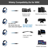 3.5Mm Noise-Canceling Gaming Headset With Retractable Mic 2M Cable - Black Red