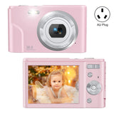 36mp 2.7k Full Hd Digital Camera with 16x Zoom for Children - 2.4 Inch Screen - Silver