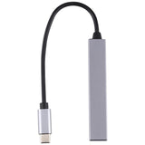 4-Port Usb-C Hub Adapter With Usb 3.0 - Silver