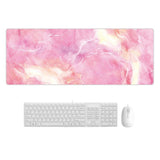 Marble Rubber Mouse Pad Durable & Stylish - Rainbow Marble