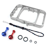 Aluminum Dual Handheld Diving Light Arm Mount for Action Cameras - Silver
