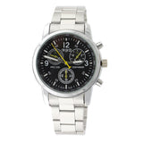Stylish Metal Band Wrist Watch - Silver