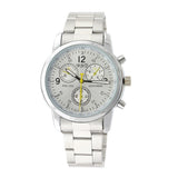 Stylish Metal Band Wrist Watch - Silver