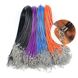100 Crystal Pendant Necklaces On Rope Elegant Jewelry Lanyards - White