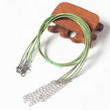 100 Crystal Pendant Necklaces On Rope Elegant Jewelry Lanyards - White
