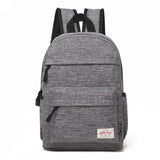 Versatile Canvas Laptop Backpack for 13-15 Inch - 36x25x10cm - Baby Blue