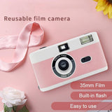 Retro Manual Reusable Film Camera for Kids - no Film - Pink