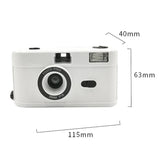 Retro Manual Reusable Film Camera for Kids - no Film - White