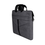 Stylish Zipper Laptop Bag with Shoulder Strap - Durable & Breathable - Navy Blue