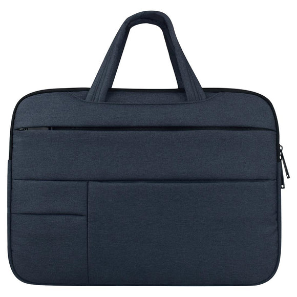 13.3 Inch Laptop Tablet Bag With Multiple Pockets And Soft Oxford Cloth Handle - Navy
