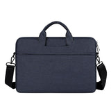 Waterproof Oxford Cloth One-Shoulder Handbag For 15.6 Laptops - Hidden Portable Strap - Navy Blue