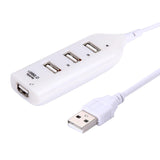 4-Port Usb 2.0 Hub 30Cm Cable Length - White
