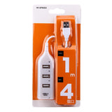 4-Port Usb 2.0 Hub 30Cm Cable Length - White