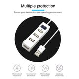 4-Port Usb 2.0 Hub With Switch - White