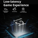 Wireless Bluetooth 5.2 Earphones with Anc & Enc Noise Reduction - White