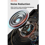 Wireless Bluetooth 5.2 Earphones with Anc & Enc Noise Reduction - White