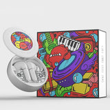 Wireless Bluetooth 5.2 Earphones with Anc & Enc Noise Reduction - White