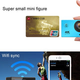 170 Degree Wide Angle Wifi Action Camera with Waterproof Case - Supports 64gb Micro Sd - Yellow