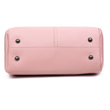 Versatile 3 In 1 Pu Shoulder Bag With Bear Tassel