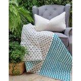 Kid's Beds & Bed Frames: GOTS Certified Organic Cotton Reversible Baby Quilt (100x120cm) - Little Fish (Blue)