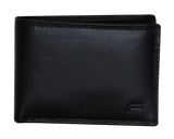 Men's Accessories: Futura Mens RFID Slim Genuine Leather Wallet - Black