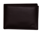 Men's Accessories: Futura Mens RFID Slim Leather Wallet - Brown