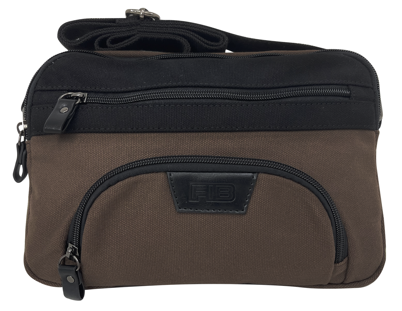 Men's Accessories: FIB Byron East West Sling Shoulder Bag Travel Adjustable Strap - Brown